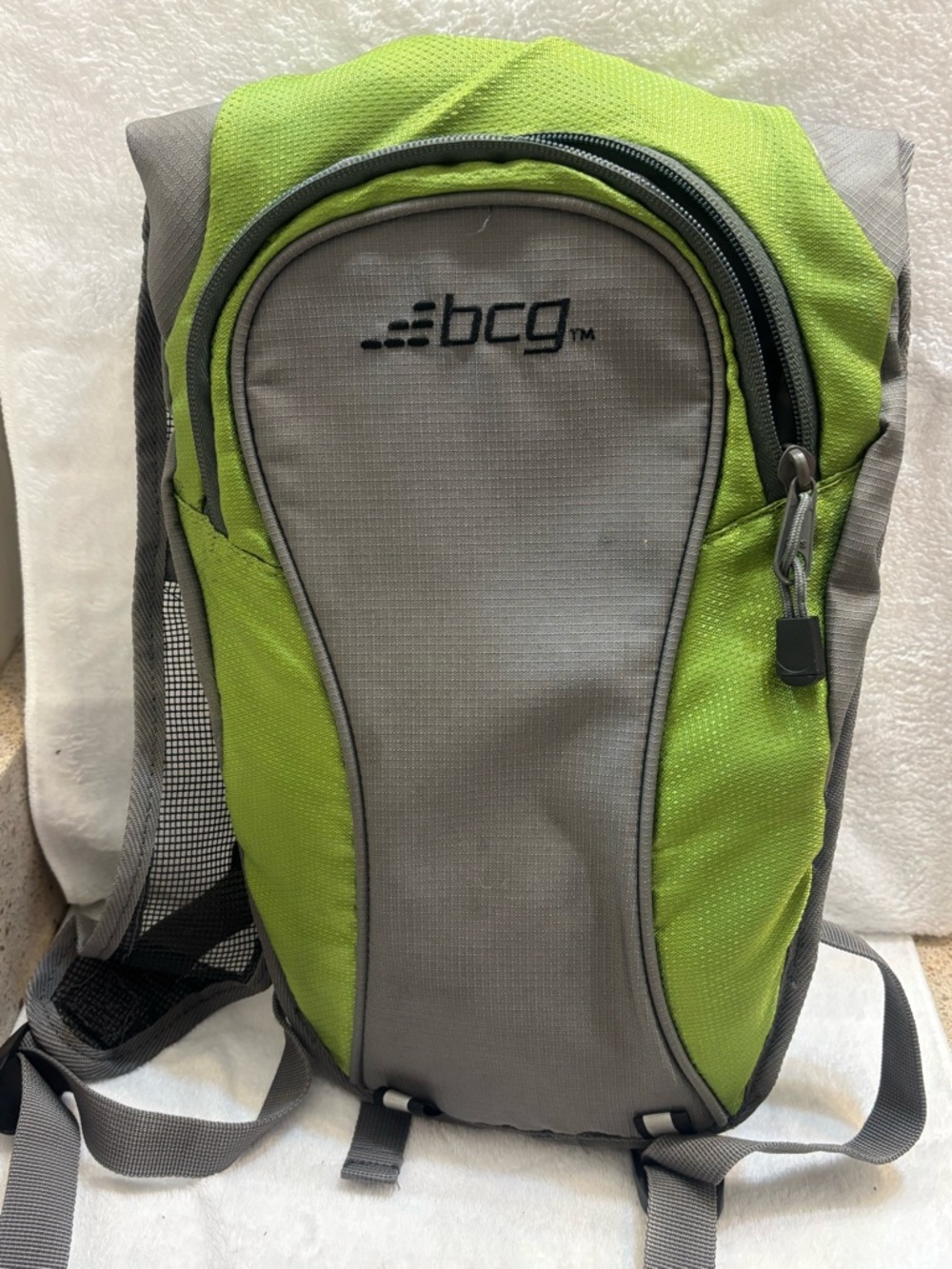 BCG Lime Green and Gray  Sling Backpack